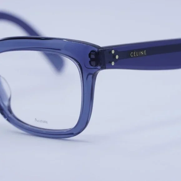 🕶️ New Celine CL41390/F 0BMP 00 Eyeglasses - Blue Frame 52mm